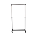 Metallklädhängare med hjul, 2 skoryggar 88x42,5cm Zulea Katalog