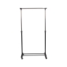 Metallklädhängare med hjul, 2 skoryggar 88x42,5cm Zulea Katalog