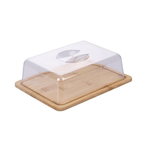 Ostbricka i trä med lock 24,2x18,8x7,5 cm Savia Kampanj