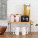 Fällbar köksorganisator i trä 32x28x15,5 cm Seluna Katalog