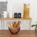 Fällbar köksorganisatör i trä 47x18,5x22cm Kurnek Rabatter