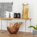Fällbar köksorganisatör i trä 47x18,5x22cm Kurnek Bestånd