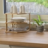 Hörnhylla för kök med 3 hyllor i trä 25x25x23cm Tolvak Katalog
