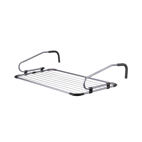 Balkong- och inomhustorkställning med 2 krokar och 8 linor 106x55 cm Felora Kampanj