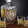 Set i glas för likörflaska + 6 glas Diamante Försäljning