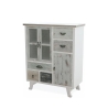 Shabby chic träbyrå med 5 lådor och 3 dörrar Decapé Kampanj