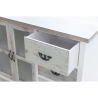 Shabby chic träbyrå med 5 lådor och 3 dörrar Decapé Rea