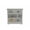 Shabby chic byrå i trä med 6 lådor 77x35x77 cm Decapé Erbjudande