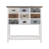 Shabby chic träkonsol med 9 lådor 80x32,5x82cm Sardinia Försäljning