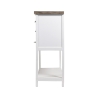 Shabby chic träkonsol med 9 lådor 80x32,5x82cm Sardinia Erbjudande