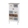Hög träbyrå med 8 lådor 58x35x123 cm shabby chic Sardinia Kampanj
