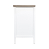 Shabby chic TV-bänk i trä med 2 lådor Terosk Rea