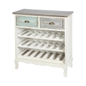 Shabby chic vinställ i trä för 21 flaskor Cortez Kampanj