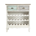 Shabby chic vinställ i trä för 21 flaskor Cortez Försäljning