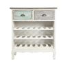Shabby chic vinställ i trä för 21 flaskor Cortez Försäljning