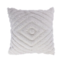 Vit soffkudde 45x45cm med avtagbart diamond-mönstrat överdrag Fronda Kampanj