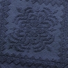 Elegant blå badrumsmatta 60x150 cm halkfri i bomull Lukas Försäljning
