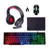 Gaming Combo 5-i-1 tangentbord hörlurar mus musmatta och adapter Milao Kampanj