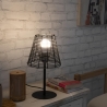 Bordslampa i rottingeffekt Sayura Försäljning