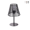 Bordslampa i rottingeffekt Sayura Kampanj
