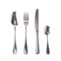 Set med 16/24 blanka bestick i rostfritt stål, Silver, Engelska stil Kampanj