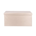 Förvaringsbänk i sammetseffekt 76x37,5x38cm Makino Kostnad