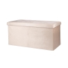 Förvaringsbänk i sammetseffekt 76x37,5x38cm Makino 