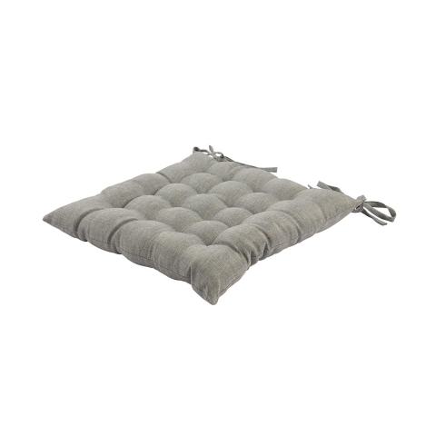 Kuddfodral för köksstolar med band 40x40 cm linneeffekt Alara Kampanj