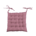 Kuddfodral för köksstolar med band 40x40 cm linneeffekt Alara Bestånd