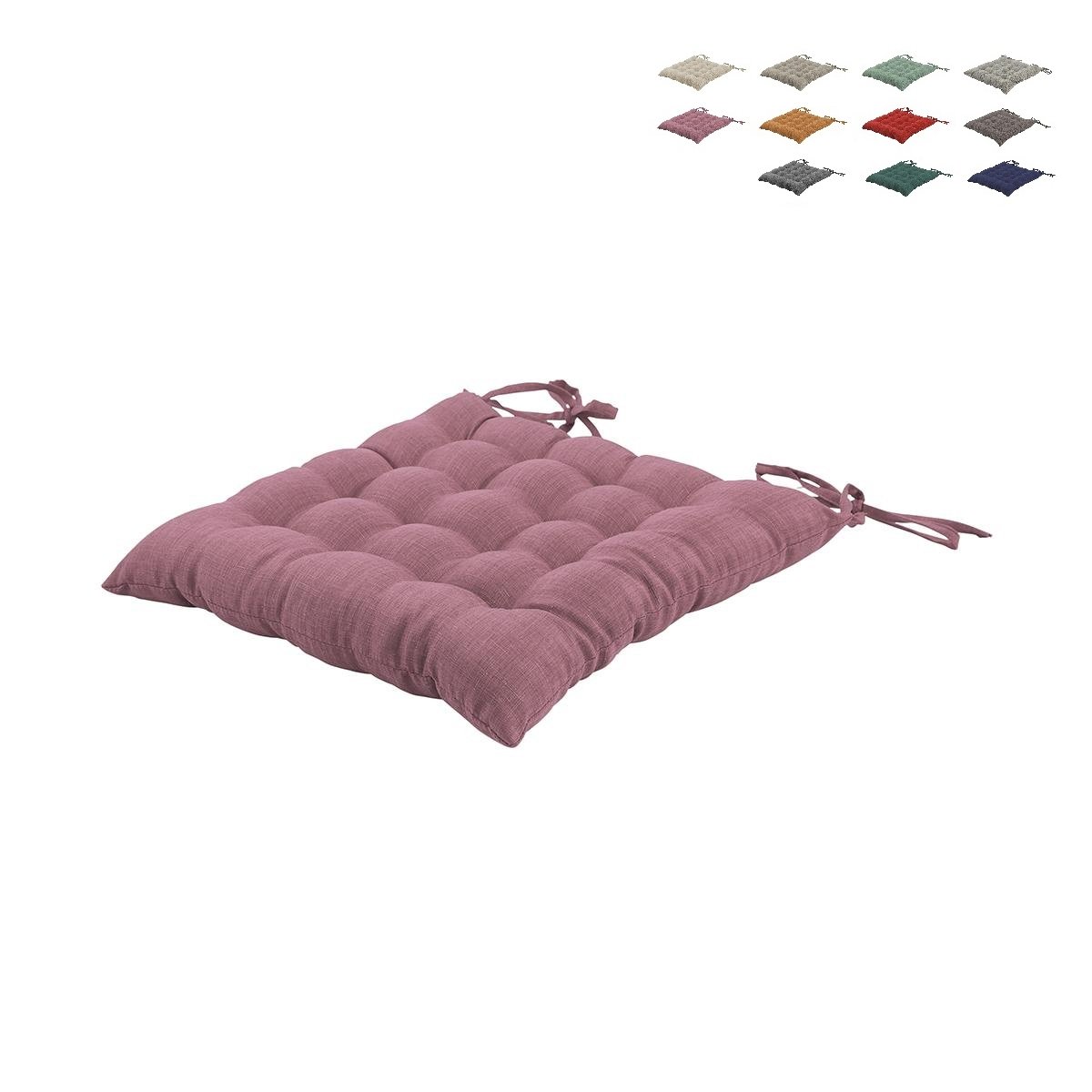 Kuddfodral för köksstolar med band 40x40 cm linneeffekt Alara Katalog Kuddfodral för köksstolar med band 40x40 cm linneeffekt Alara Katalog