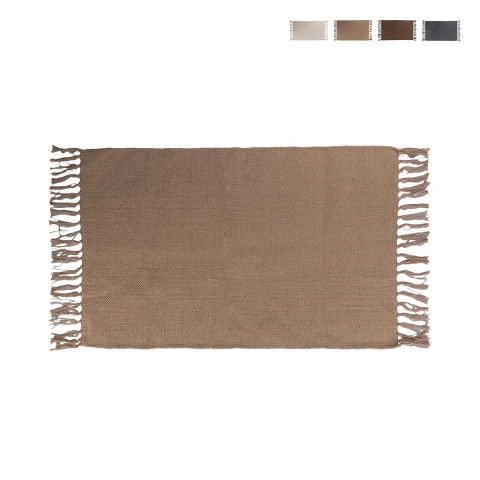 Multi-användbar matta för vardagsrum, kök och badrum 50x80cm med fransar Tavik Kampanj