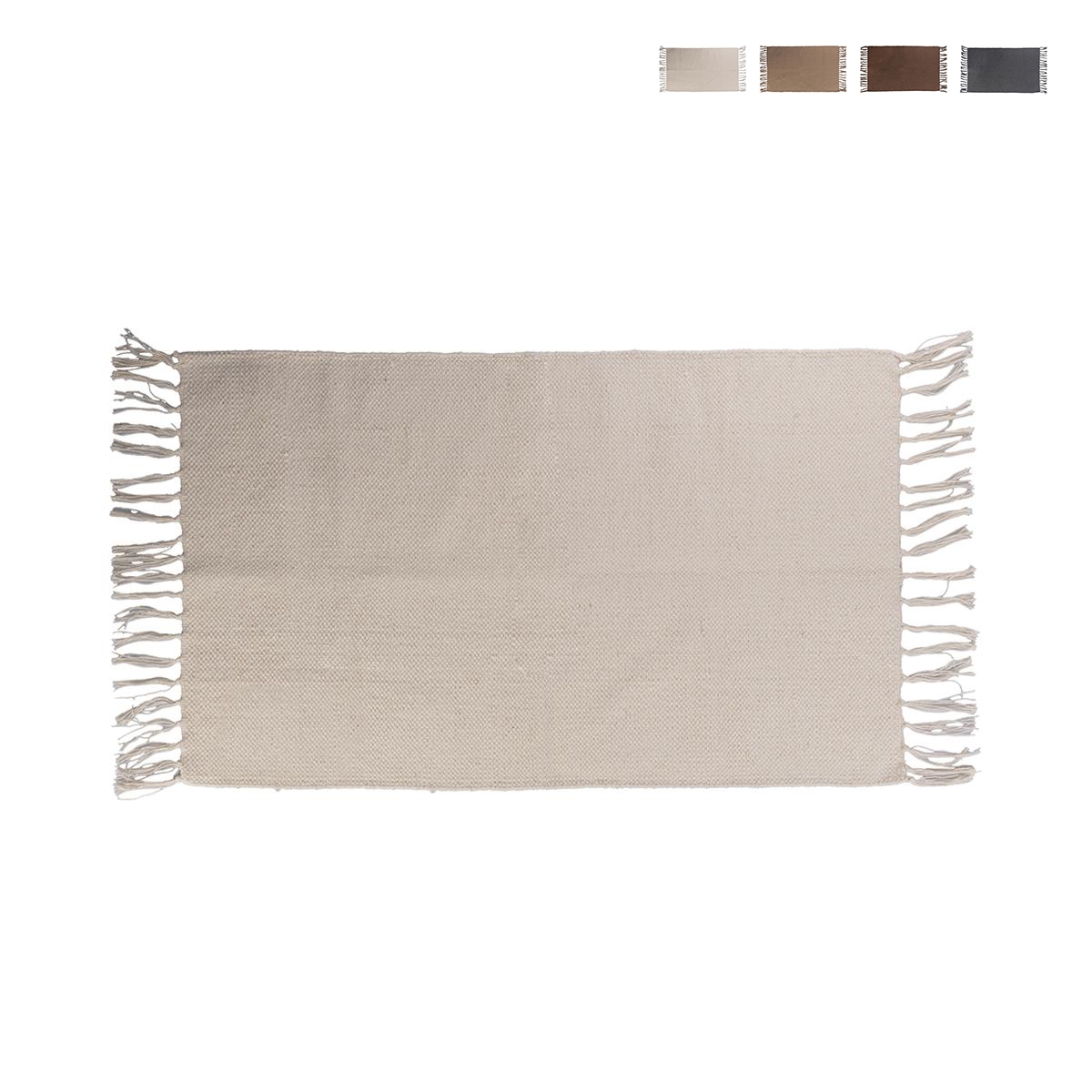 Multi-användbar matta för vardagsrum, kök och badrum 50x80cm med fransar Tavik Rabatter