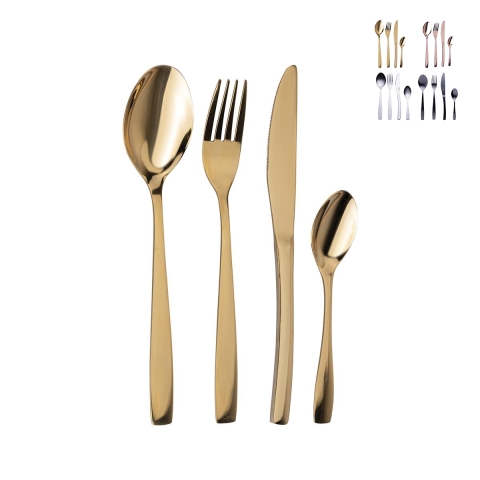 Set med 16 rostfria bestick 18/0 i blank finish Manhattan Kampanj
