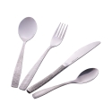 Set med 24 bestick i rostfritt stål 18/0 silver satin Alyson Försäljning