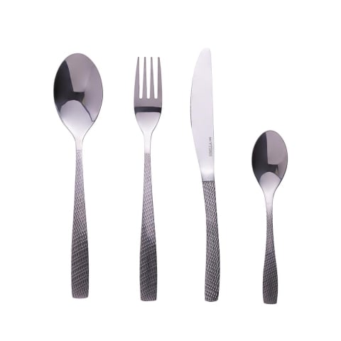 Set med 24 bestick i rostfritt stål 18/0 silver satin Alyson Kampanj
