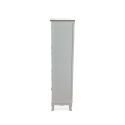 Skänk med vitrindel shabby chic 2 glasdörrar 5 lådor Valencia Rea