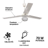 Takfläkt med lampa 3 blad 5 hastigheter Windy Erbjudande
