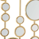 Dekorativt geometriskt designpanel med guldiga speglar Gloss Erbjudande