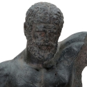 Svart resinbyst av man, skulptur Ercole Erbjudande
