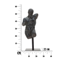 Svart resinbyst av man, skulptur Ercole Bestånd