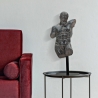 Svart resinbyst av man, skulptur Ercole Försäljning