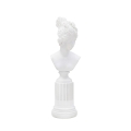 Klassisk skulptur av kvinnobyst i vit resin Era Kampanj