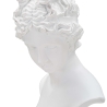 Klassisk skulptur av kvinnobyst i vit resin Era Katalog