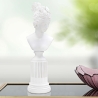 Klassisk skulptur av kvinnobyst i vit resin Era Försäljning