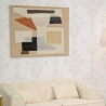 Abstrakt målning på duk i boho chic-stil 100x80 cm Seyla Försäljning