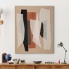 Abstrakt målning på duk geometrisk boho-chic 100x80 cm Naruk Försäljning