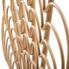 Dekorativ väggpanel med bambueffekt fläktformad 160x80 cm Panama Erbjudande