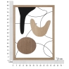 3D väggpanel i trä och metall, modern design, Astroy Katalog
