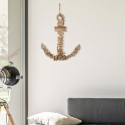 Väggskulptur i trä formad som ett ankare 46x39 cm Nature Försäljning