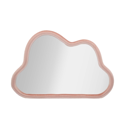 Väggspegel i molnform med ram i sammet 90x60 cm Cloud Kampanj
